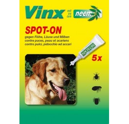 VINX bio spot on gouttes au neem chien 5 x 1 ml