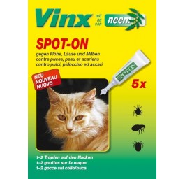 VINX bio spot on gouttes au neem chat 5 x 1 ml