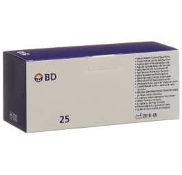 BD YALE SPINAL aiguilles 22G 0.7x90mm noir 25 pce