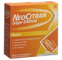 NEOCITRAN Grippe refroid pdr adult sach 12 pce