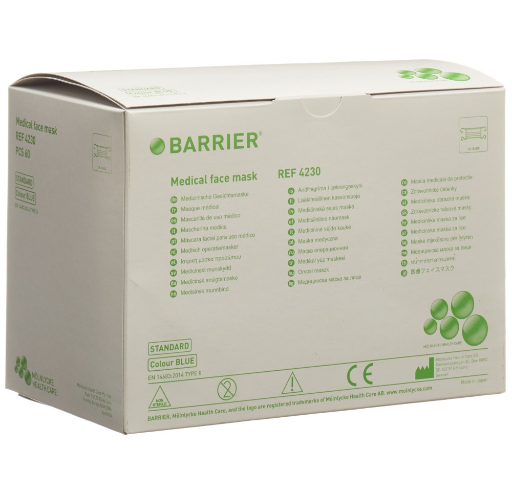 BARRIER masque OP stand typeII bl 60 pce