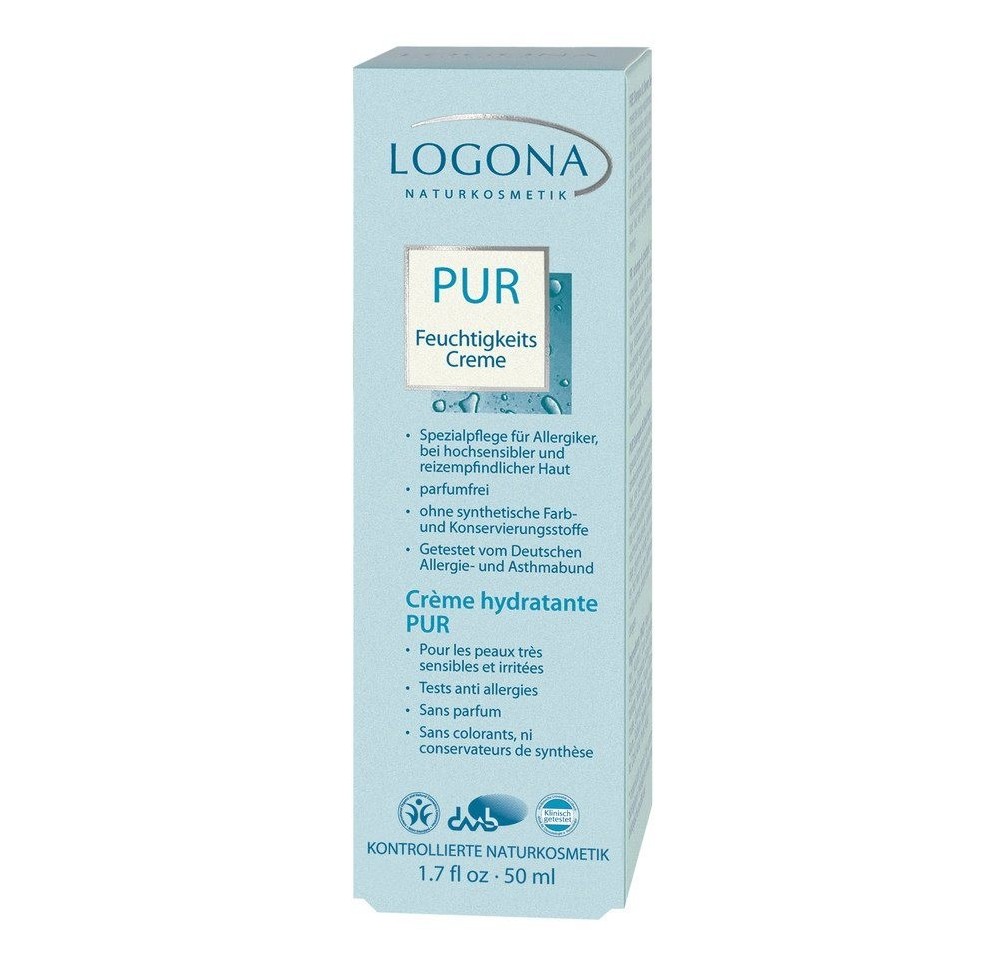 LOGONA PUR crème hydratante tb 50 ml