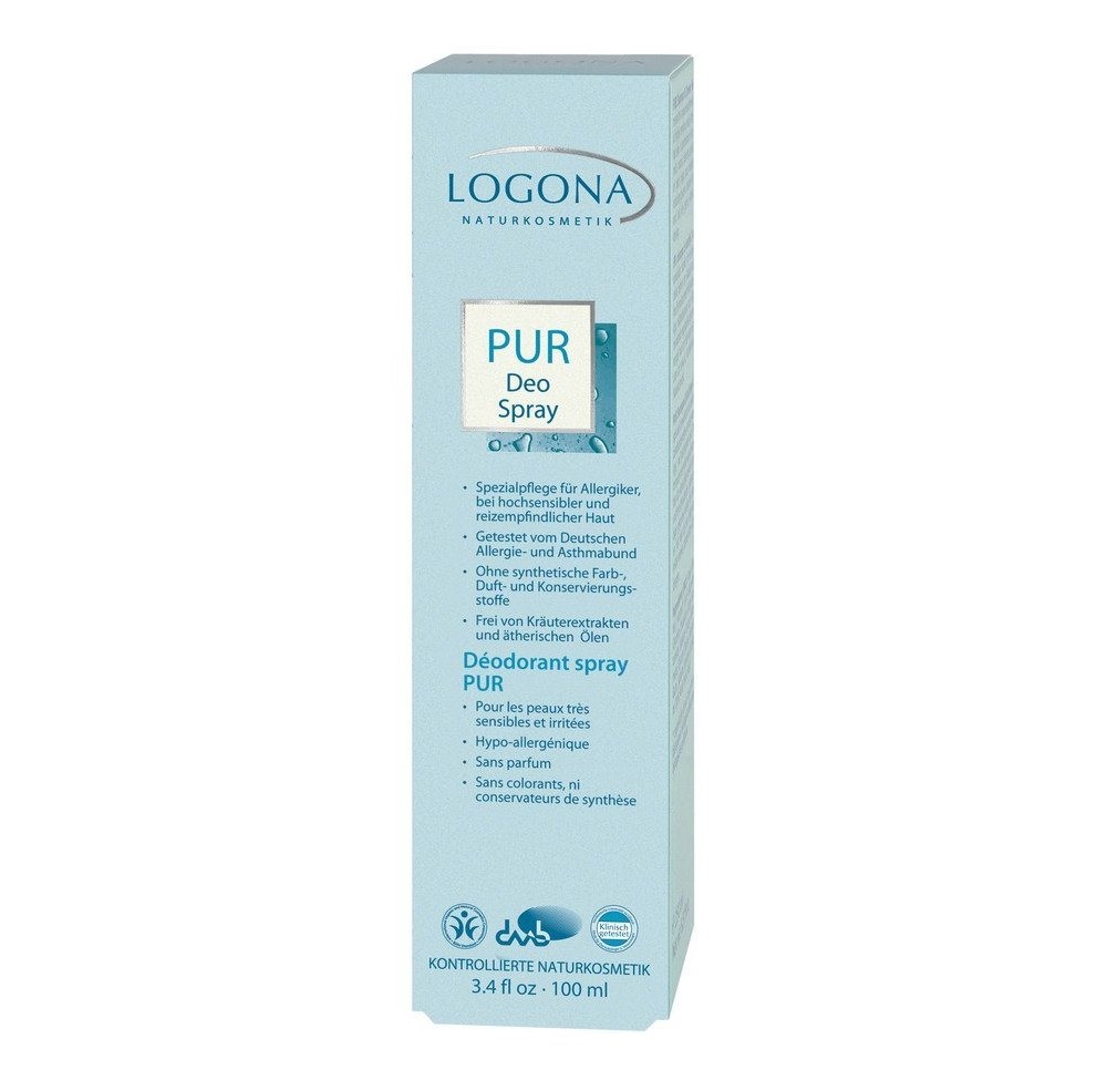 LOGONA PUR déo spray fl verre 100 ml