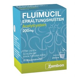 FLUIMUCIL toux grasse cpr eff 200 mg 20 pce