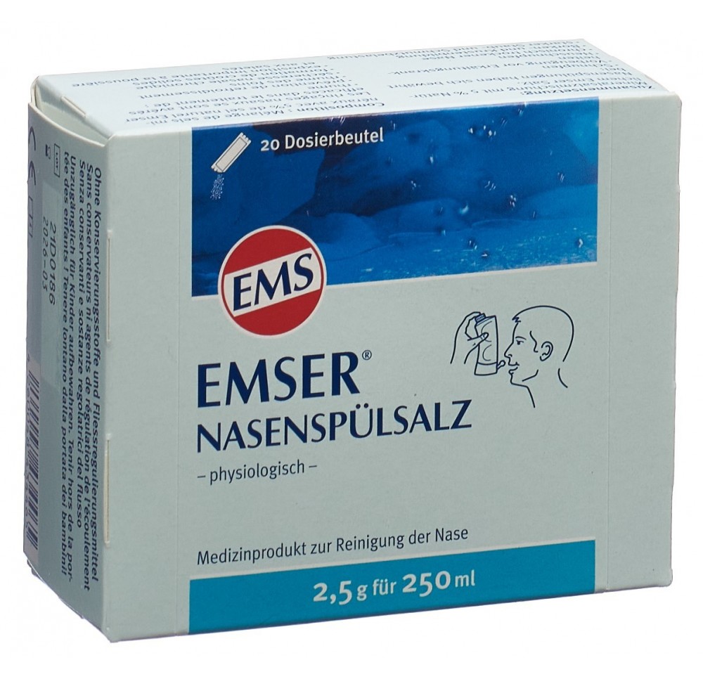 EMSER sel de rinçage nasal 20 sach 2.5 g