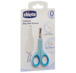 CHICCO ciseaux à ongles incl capuch sécurité ciel