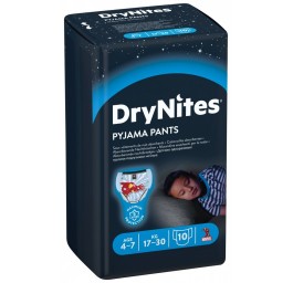 HUGGIES DRYNITES couches nuit boy 4-7ans 10 pce