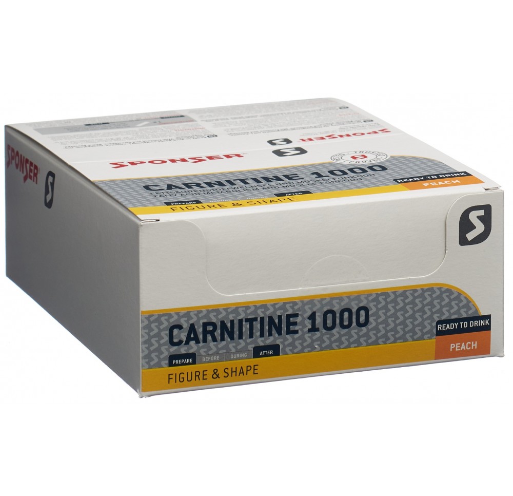 SPONSER L carnitin 1000 mg peach 30 amp 25 ml