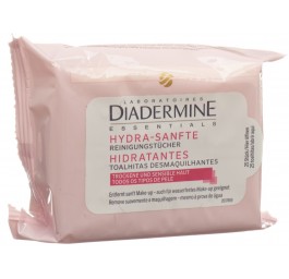 DIADERMINE lingette démaquil ultra douce 25 pce