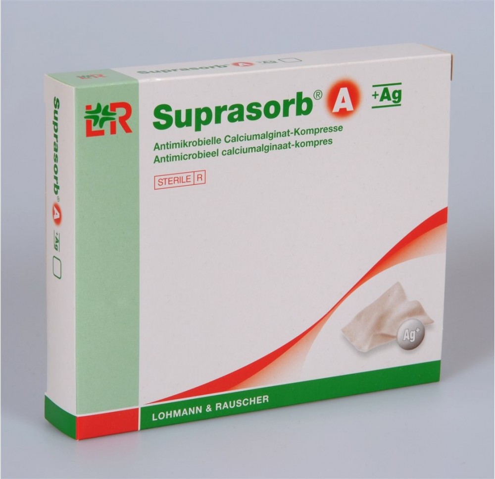 SUPRASORB A +Ag compr alg calc 10x20cm st 5 pce