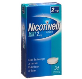 NICOTINELL cpr sucer 2 mg mint 36 pce