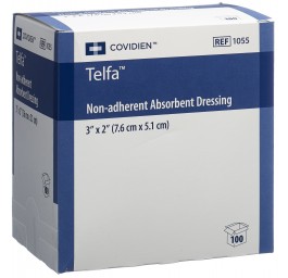 TELFA STERILE EUR pans vulnérai 5.1x7.6cm 100 pce