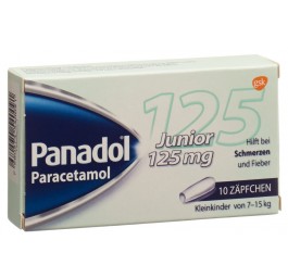 PANADOL Junior supp 125 mg 10 pce