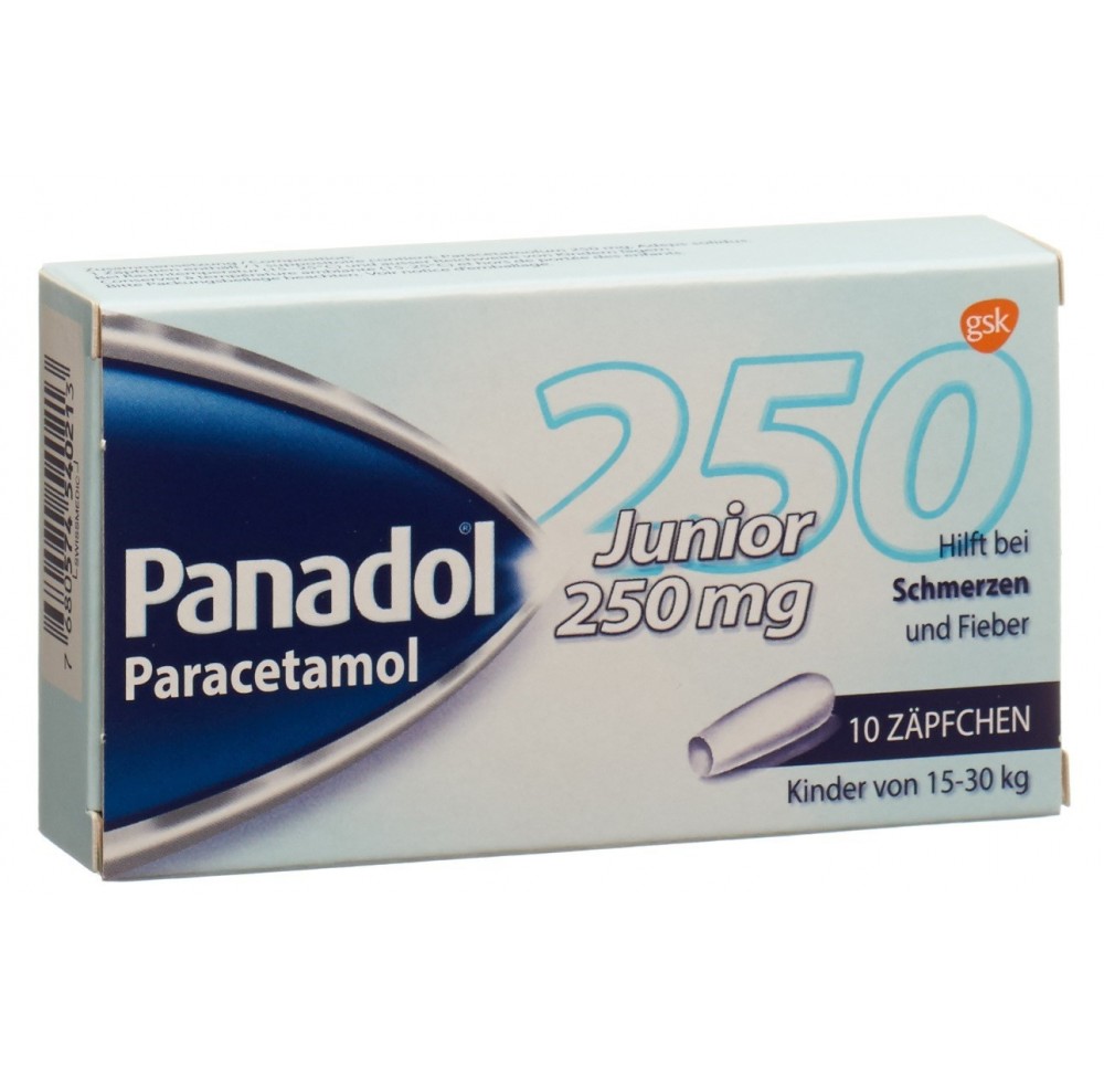 PANADOL Junior supp 250 mg 10 pce