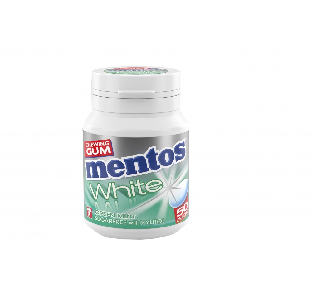 MENTOS Gum White Green Mint 75 g