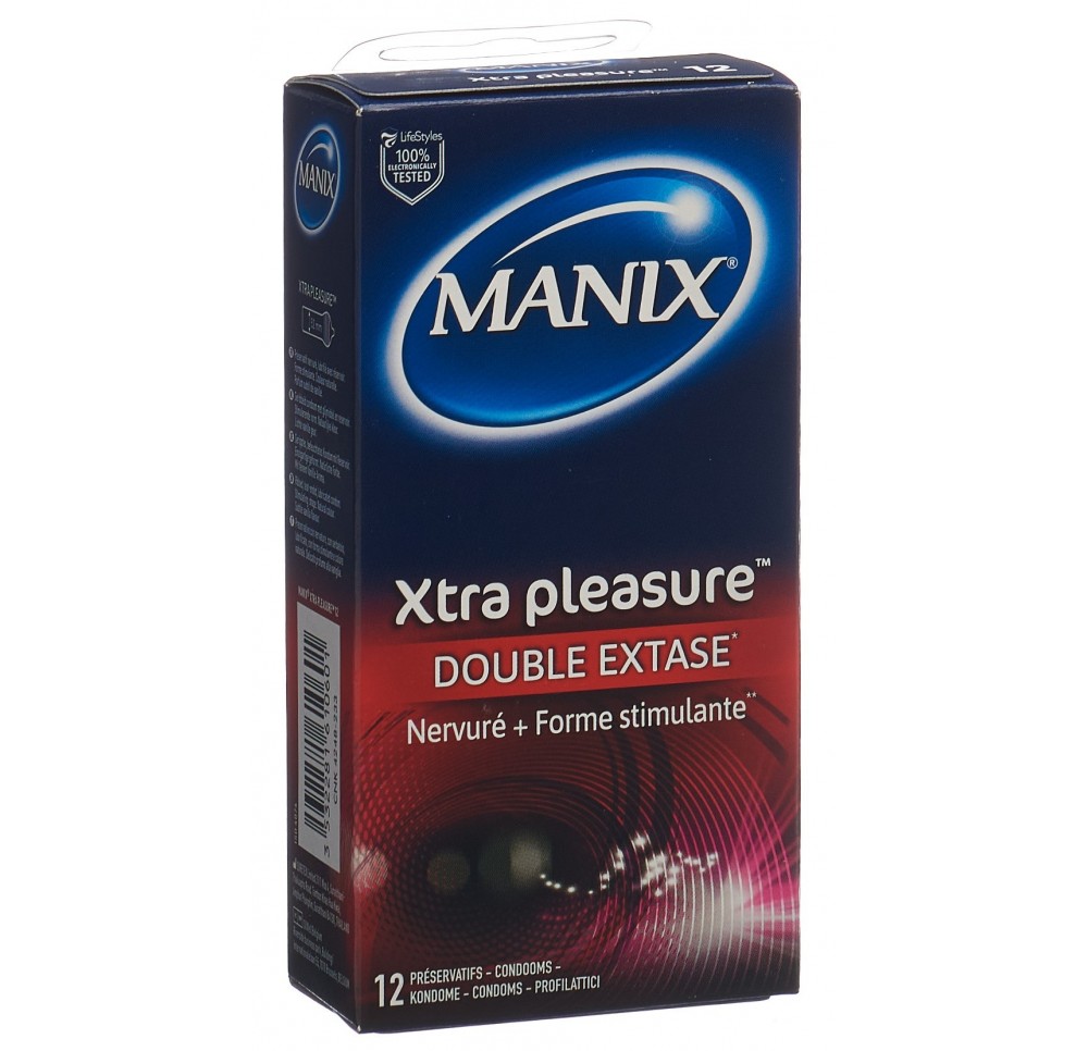 MANIX Xtra Pleasure préservatifs 12 pce