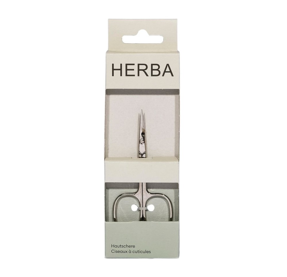 HERBA ciseaux peau 9cm recourbés 5402