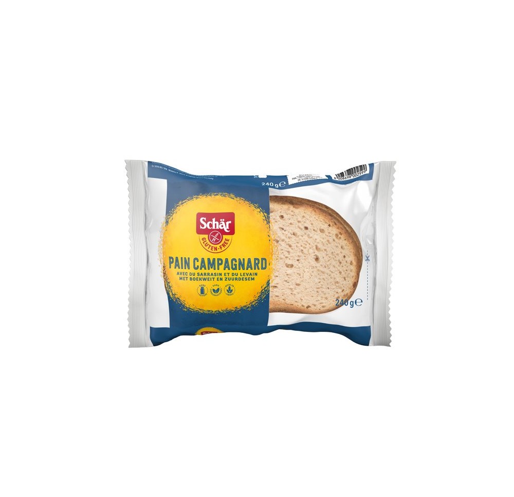 SCHÄR pain campagnard sans gluten coupé 240 g SCHÄR pain campagnard sans gluten coupé 240 g
