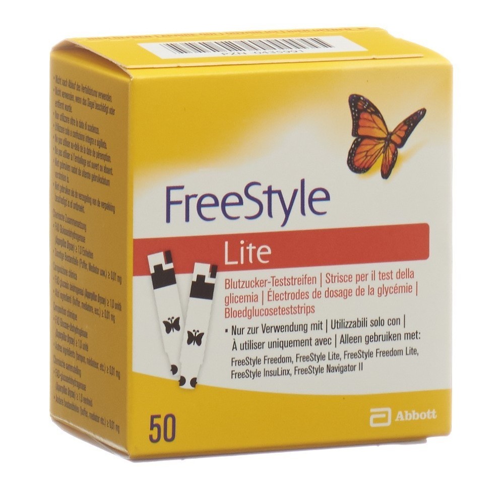 ABBOTT FREESTYLE Lite électrodes de dosage 50 pce