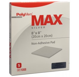 POLYMEM MAX Silver superabsorbant 20x20cm 5 pce