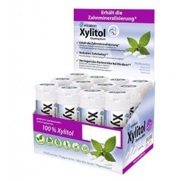 MIRADENT Xylitol Chewing Gum mint 12 x 30 pce