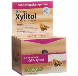 MIRADENT Xylitol Chewing Gum cannelle 12 x 30 pce