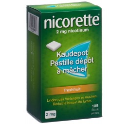 NICORETTE Freshfruit pastill dép mâch 2 mg 105 pce