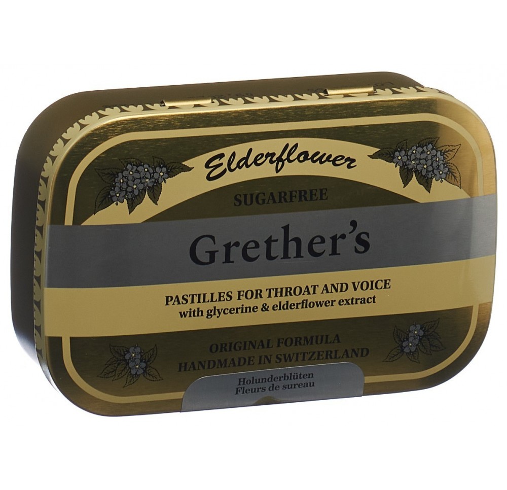 GRETHERS Elderflower past s suc bte 110 g