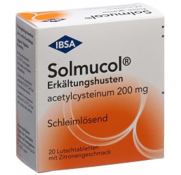 SOLMUCOL toux grasse cpr sucer 200 mg 20 pce