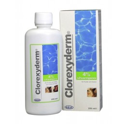 CLOREXYDERM shampoo 4 % ad us vet. fl 250 ml