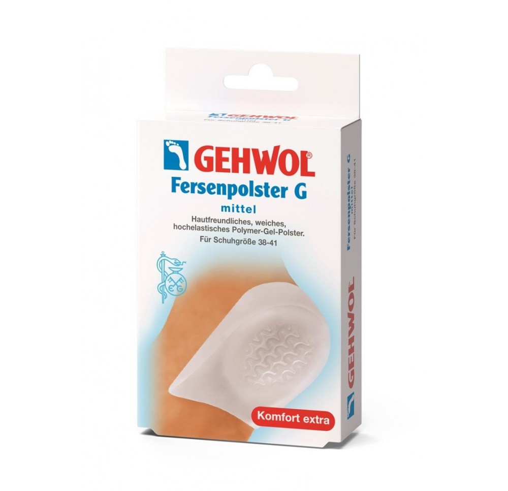 GEHWOL Fersenpolster G m Gelwellen mittel 1 paire