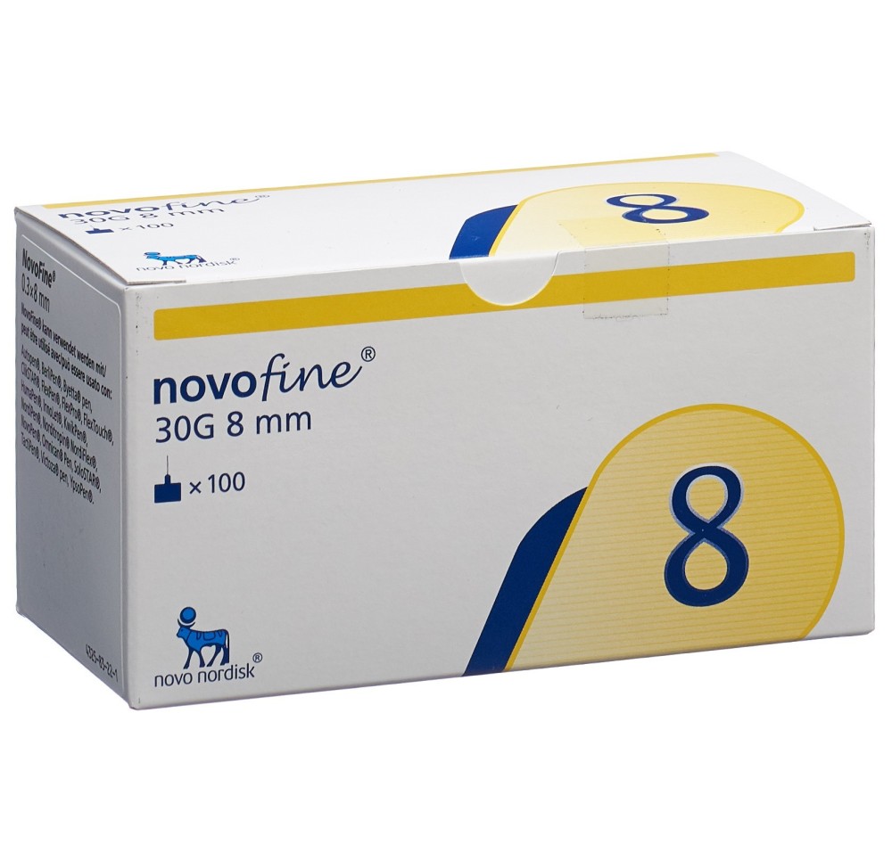 NOVOFINE aiguilles injection 30G 8mm 100 pce NOVOFINE aiguilles injection 30G 8mm 100 pce