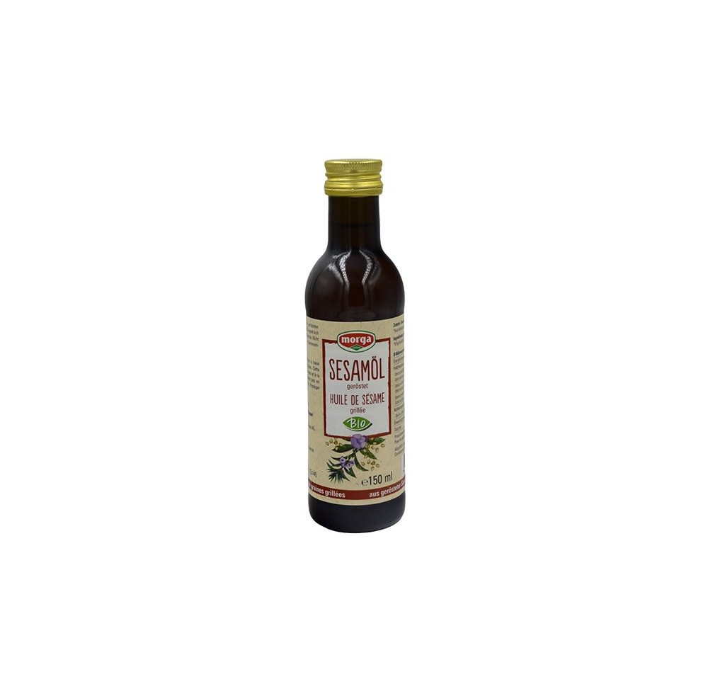 MORGA huile sésame grillé bio fl 1.5 dl MORGA huile sésame grillé bio fl 1.5 dl