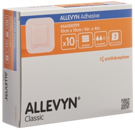 ALLEVYN ADHESIVE pansem adhésif 10x10cm 10 pce