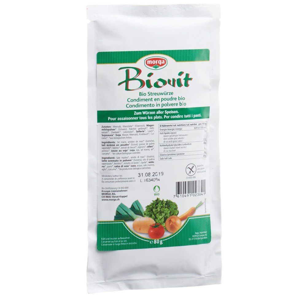 MORGA Biovit condiment poudre bio sach 80 g MORGA Biovit condiment poudre bio sach 80 g