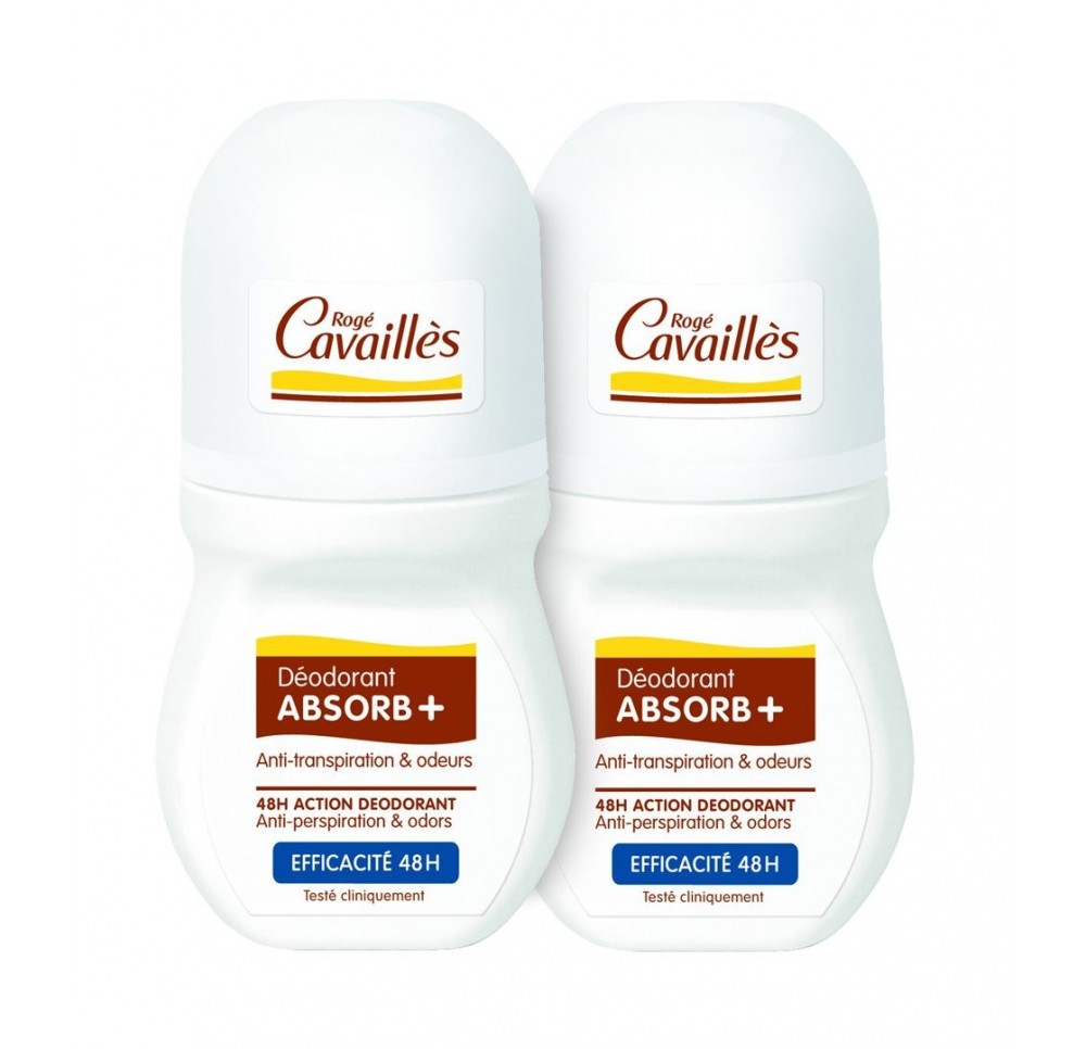 ROGE CAVAILLES Deo Absorb+Rég roll Duo 2 x 50 ml