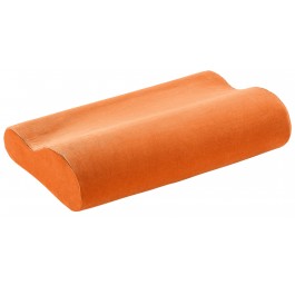 ELSA oreiller 50x11cm housse velours orange