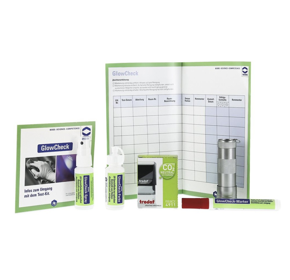 GLOWCHECK test hygiène set