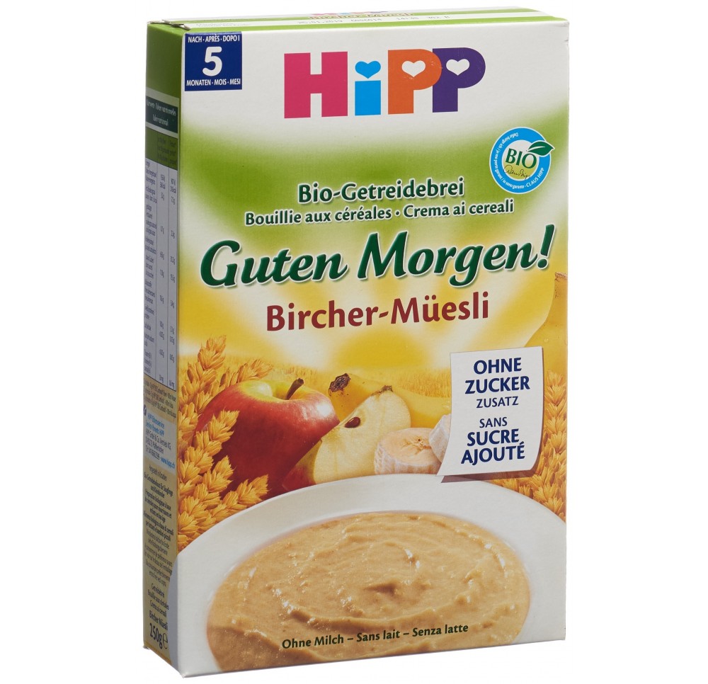 HIPP bon matin biberon bircher müesli s suc 250 g