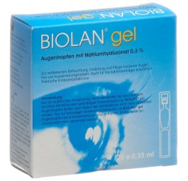 BIOLAN gel opht 20 monodos 0.35 ml