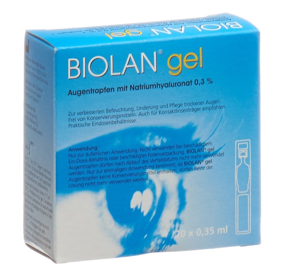 BIOLAN gel opht 20 monodos 0.35 ml