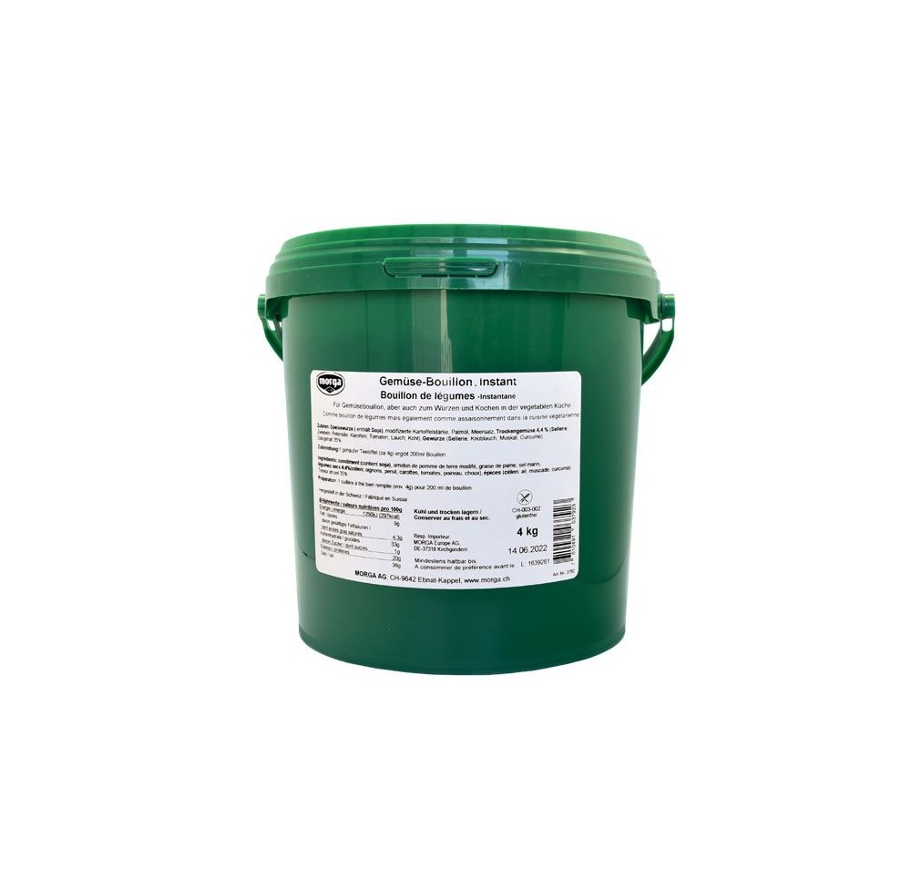 MORGA bouillon légume inst 4 kg MORGA bouillon légume inst 4 kg