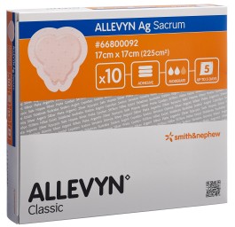 ALLEVYN AG SACRUM compr vulné 17x17cm 10 pce