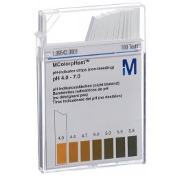 MERCK bâtonnets indicateur pH 4-7 100 pce