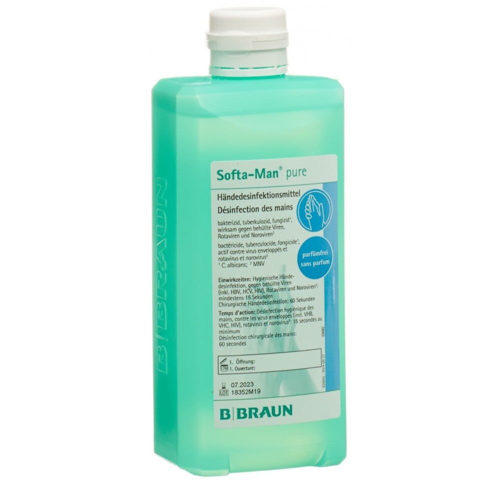 SOFTA-MAN PURE désinf mains 500 ml