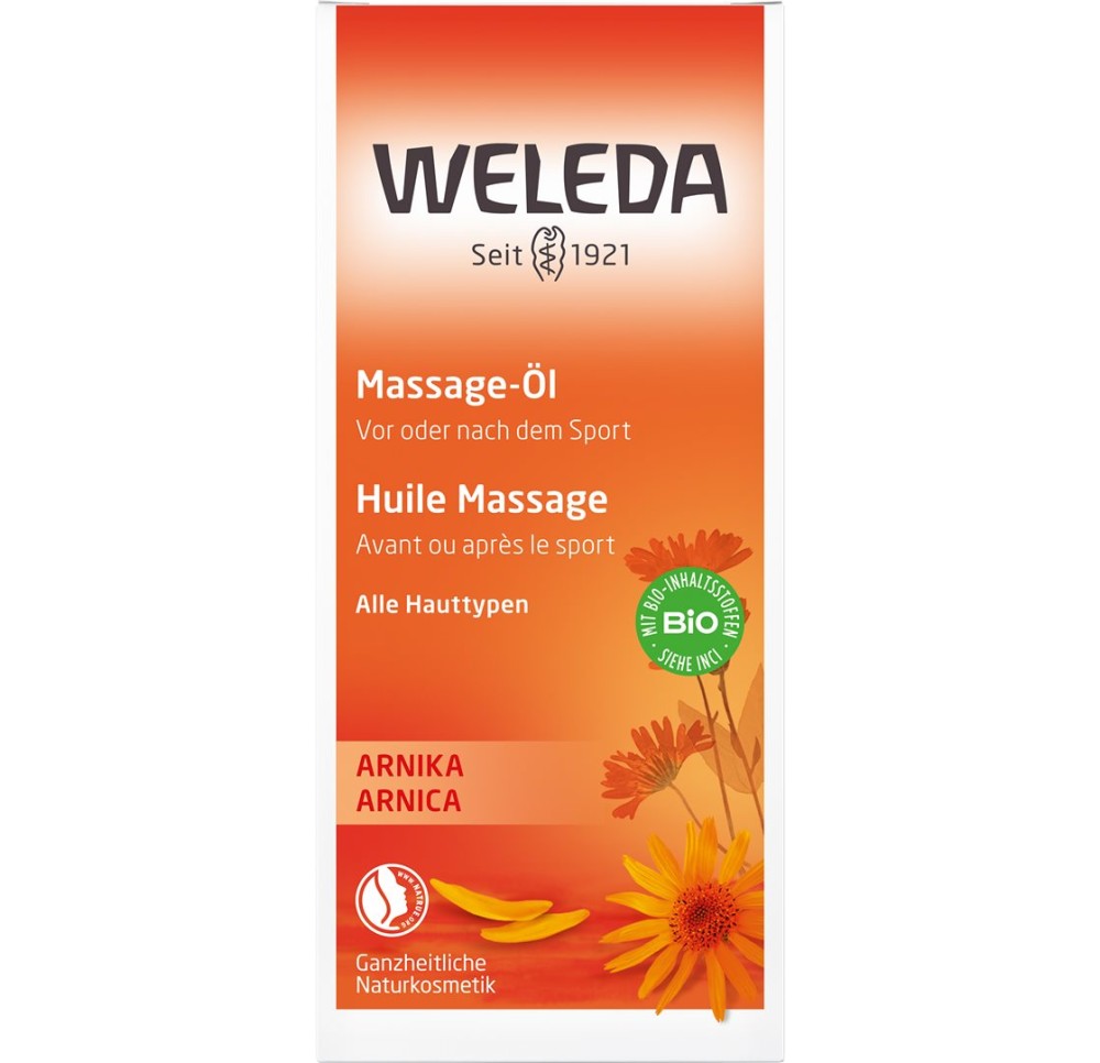 WELEDA huile massage arnica fl verre 50 ml