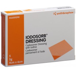 IODOSORB dressing 5 g 4x6cm 5 pce