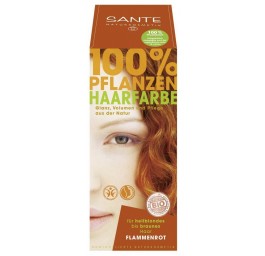 SANTE teinture cheveux végétale rouge flamme 100 g