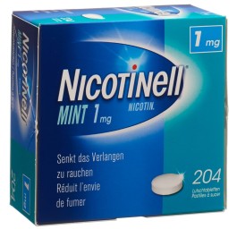 NICOTINELL cpr sucer 1 mg mint 204 pce