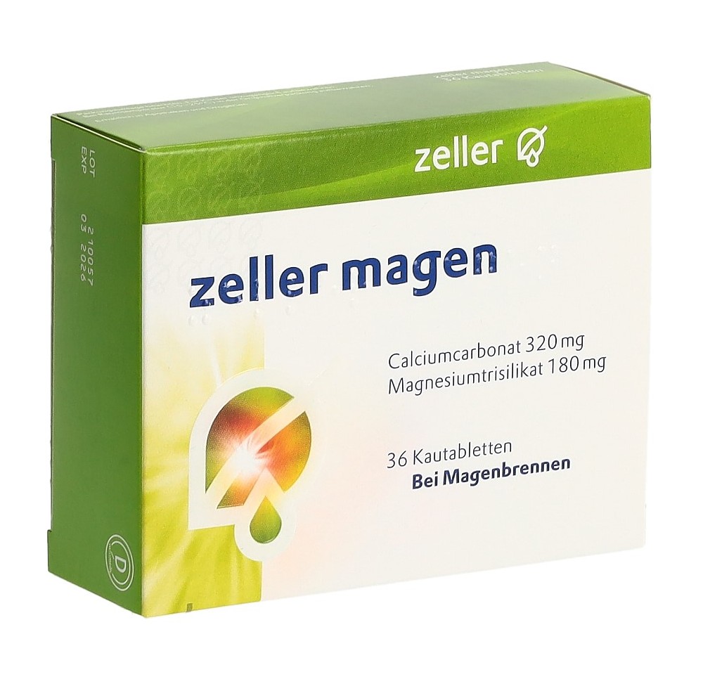 ZELLER estomac cpr croquer 36 pce